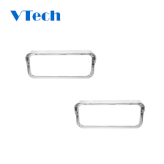Heavy Duty Truck Spare Parts Fits for Chrome Rectangular Projection Headlight Replacement Bezel for Headlamp