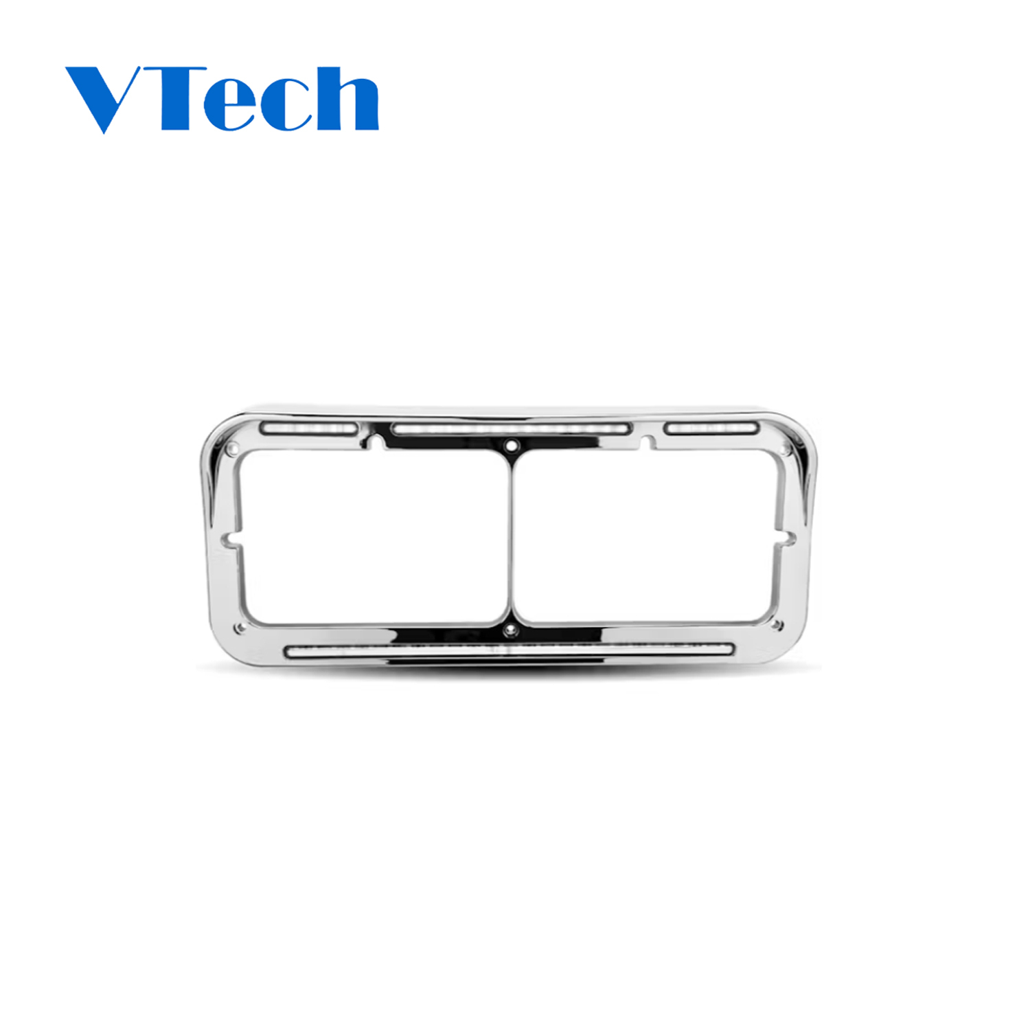 Heavy Duty Truck Spare Parts Fits for Flatline Dual Rectangular Headlight Bezel for Headlamp