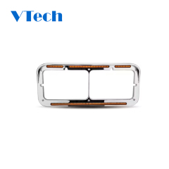 Heavy Duty Truck Spare Parts Fits for Flatline Dual Rectangular Headlight Bezel for Headlamp