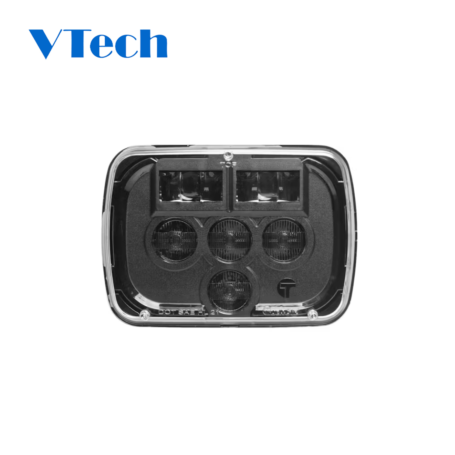 5" x 7" Rectangular Clear LED Headlight 37450C