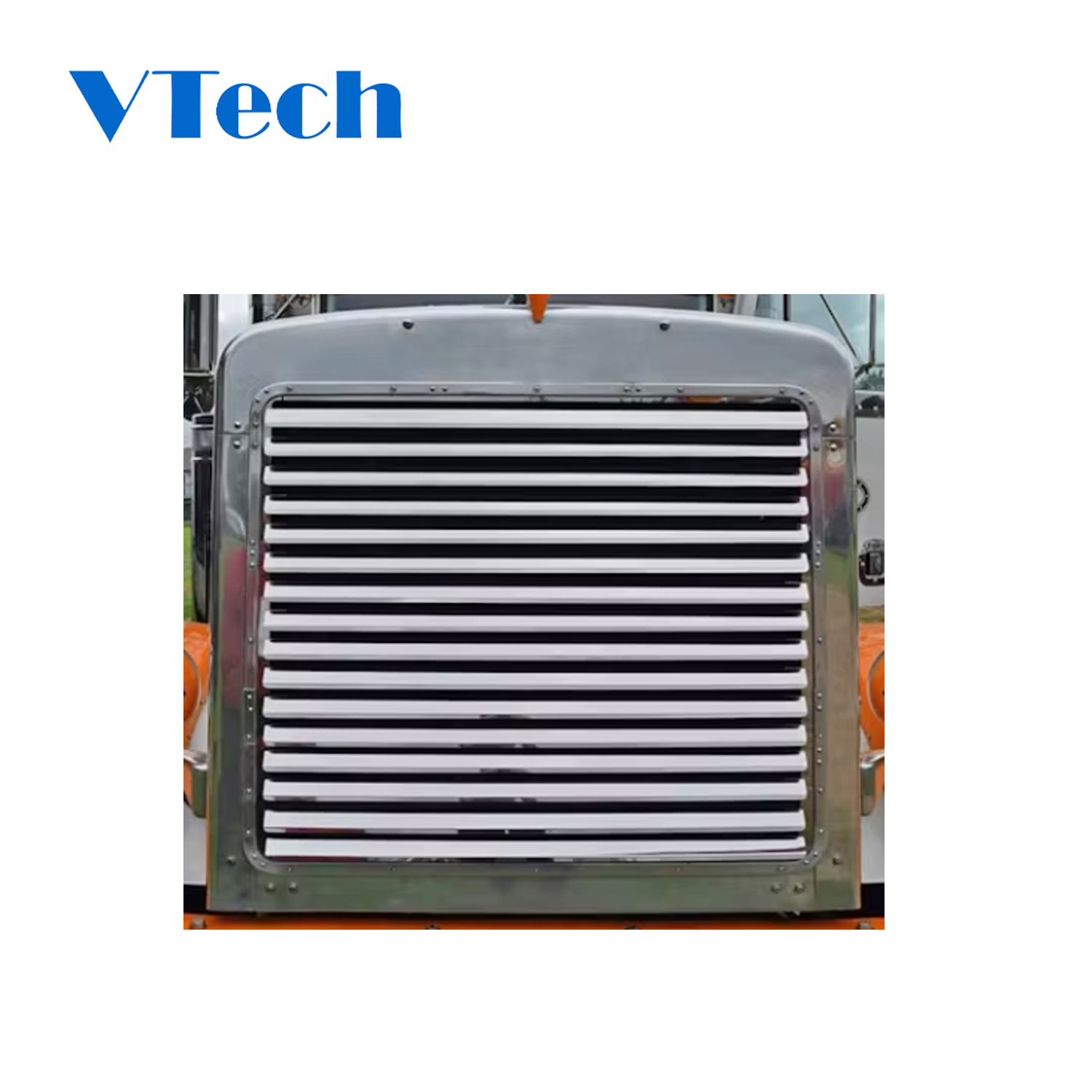 Heavy Duty Truck Parts for Peterbilt 379 Extended Hood Grill 16 Louvers Grille for Truck
