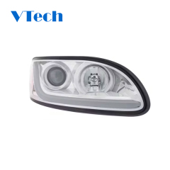 Peterbilt 330 335 382 384 386 387 Projector Headlight With LED Dual Function Light Bar