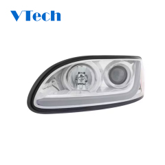 Peterbilt 330 335 382 384 386 387 Projector Headlight With LED Dual Function Light Bar