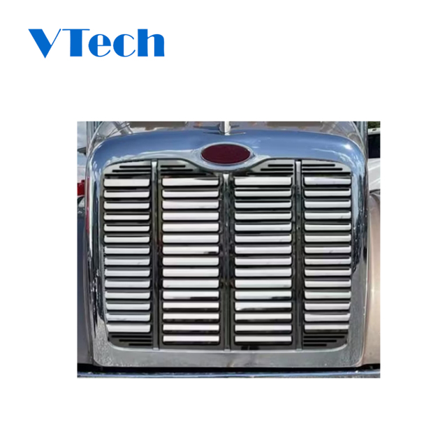 Peterbilt 384 386 Stainless Steel Grill Insert With Louver-Style Bars