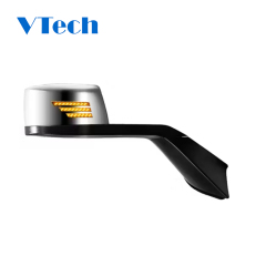 Volvo VNL Heated Chrome Hood Mirror With Sequential LED Turn Signal