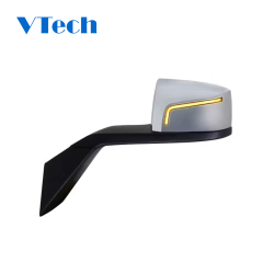 Volvo VNL 2018+ Chrome Hood Mirror With L-Shape LED Turn Signal