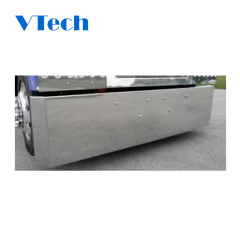 Peterbilt 359 379 388 389 567 Stainless Steel Mitered End Bumper By RoadWorks Heavy Duty Truck Parts