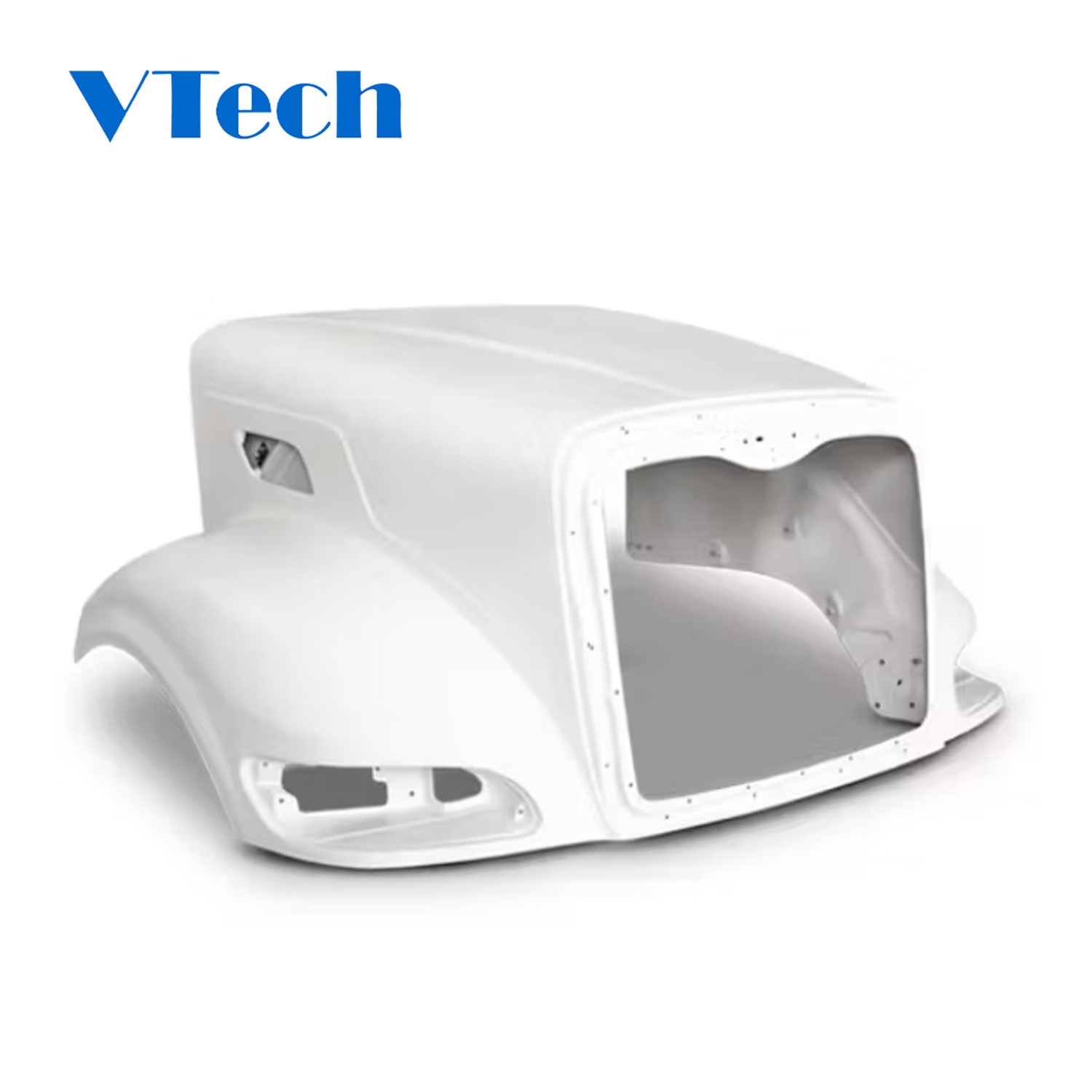 Heavy Duty Truck Bumper Peterbilt 386 Modified Design Hood 2006 And Newer L29-6036 L29-6039 2006-newer