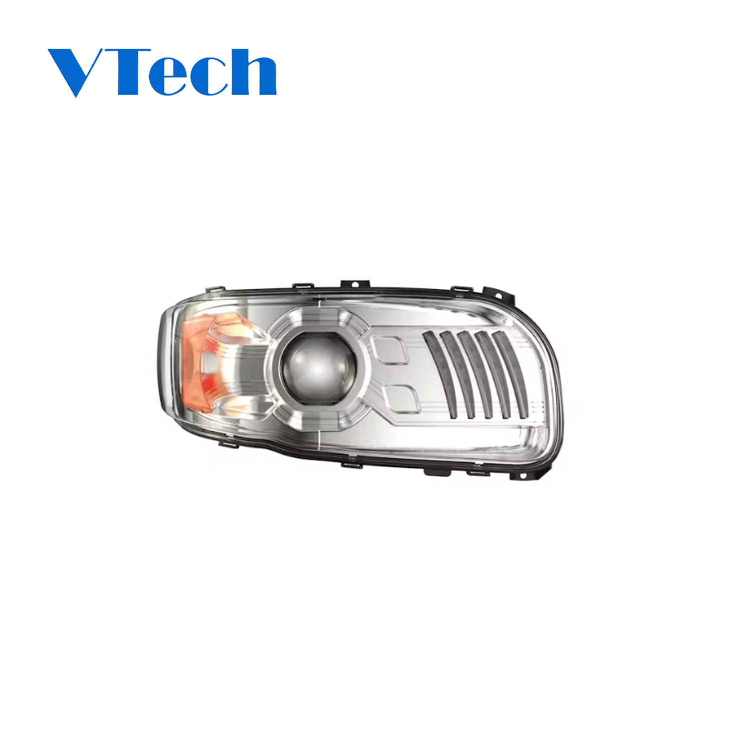 Headlamp Fits for Speaker Peterbilt 388 389 367 567 589 Full LED Model 9600 Chrome Headlight