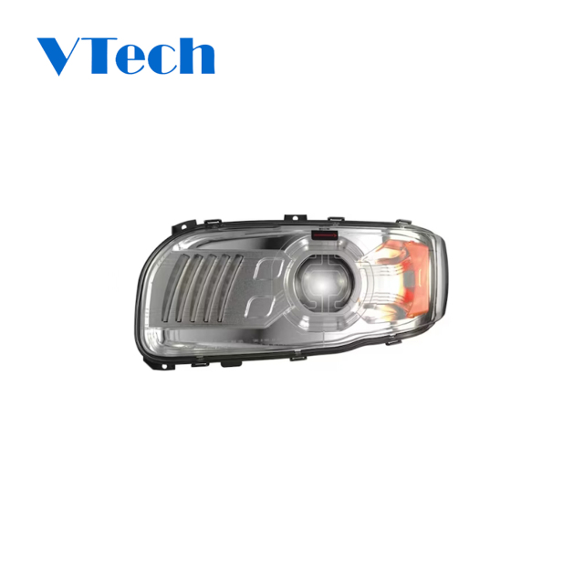 Headlamp Fits for Speaker Peterbilt 388 389 367 567 589 Full LED Model 9600 Chrome Headlight