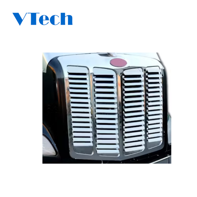 Heavy Duty Truck Parts Grille Fits for Peterbilt 579 Stainless Steel Grill Insert With 16 Louver Style Bars