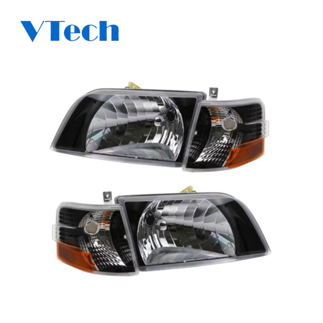 Volvo VNL Series Blackout Performance Headlight/Turn Signal Assembly (Pair) 1996-2003