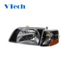 Volvo VNL Series Blackout Performance Headlight/Turn Signal Assembly (Pair) 1996-2003