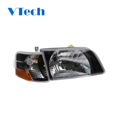 Volvo VNL Series Blackout Performance Headlight/Turn Signal Assembly (Pair) 1996-2003
