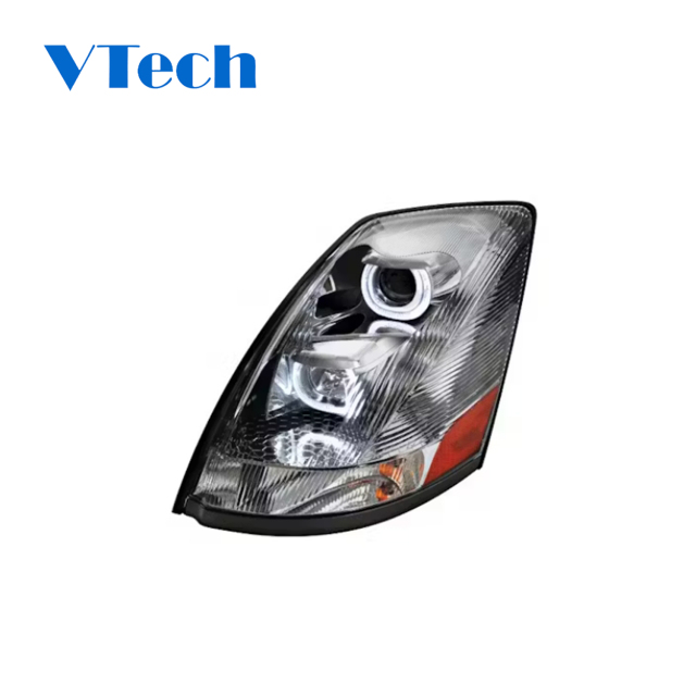 Volvo VNL and VT Chrome Projection Headlights With LED Bar 2004-2018