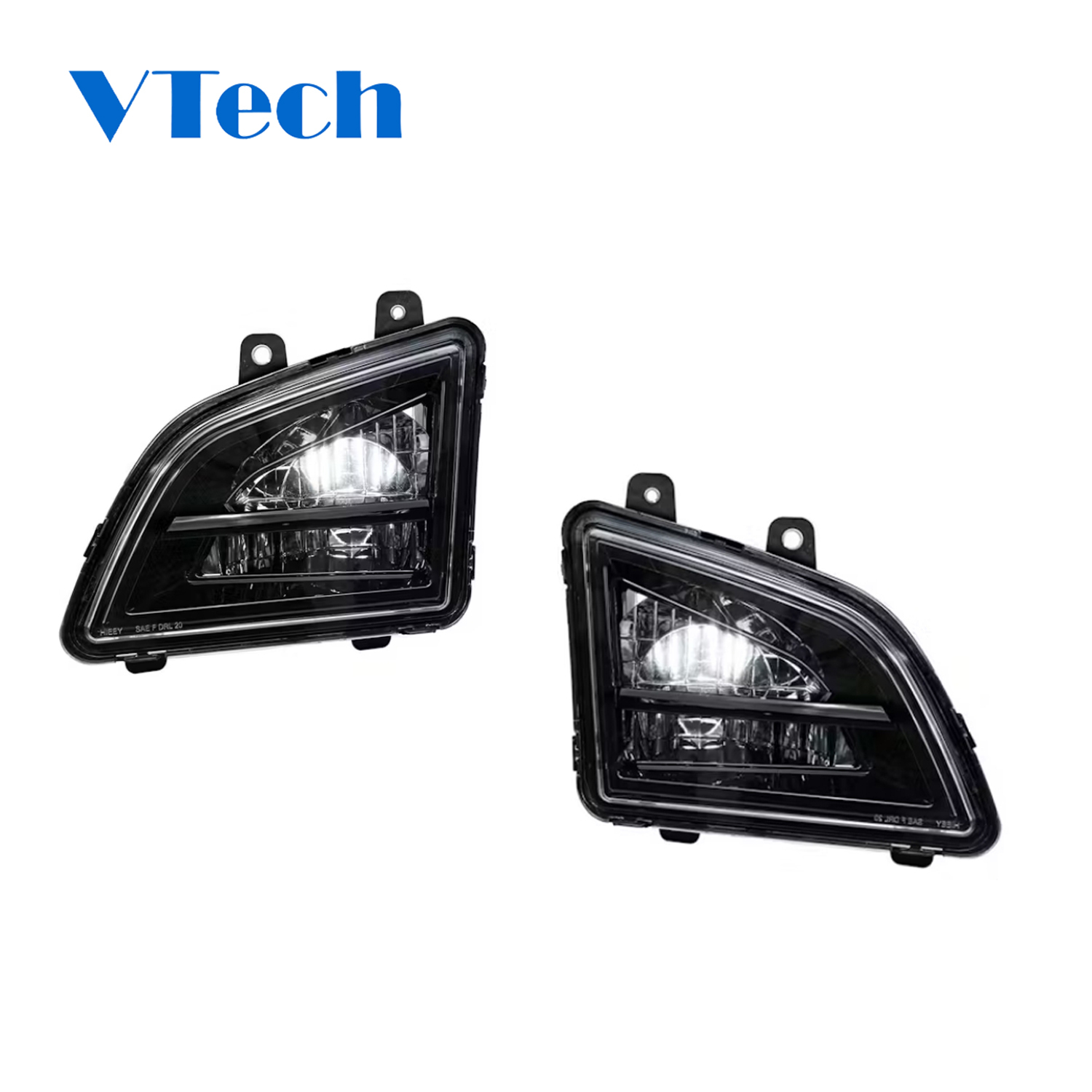 Volvo VNL 2018+ Competition Series Blackout LED Fog Light Assembly
