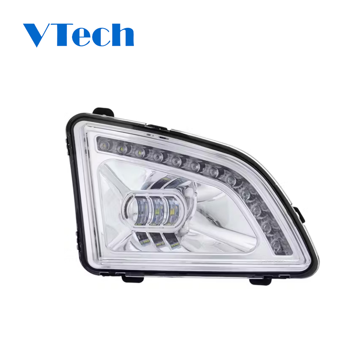 Volvo VNL 2018-2024 LED Chrome Projector Fog Lights