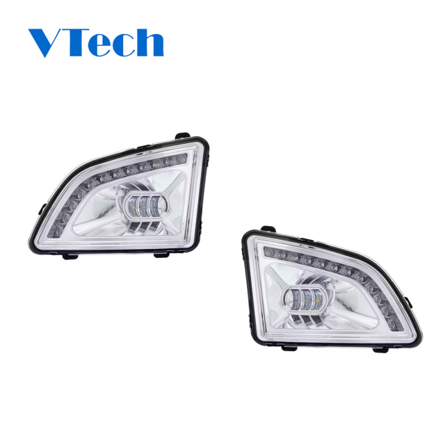 Volvo VNL 2018-2024 LED Chrome Projector Fog Lights