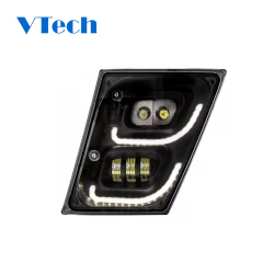 Volvo VN VNL 2004-2018 High Power Full LED Blackout Fog Light With LED Daytime And LED Position Light