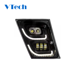 Volvo VN VNL 2004-2018 High Power Full LED Blackout Fog Light With LED Daytime And LED Position Light