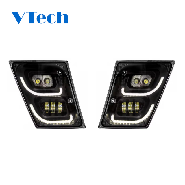 Volvo VN VNL 2004-2018 High Power Full LED Blackout Fog Light With LED Daytime And LED Position Light
