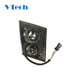 Fog Light for Volvo VNL VN (2004-2015) Truck,Front DRL Lamp with Bulbs Fog Lights Assembly Replacement Waterproof Clear