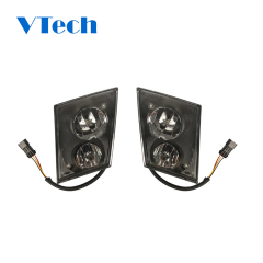 Fog Light for Volvo VNL VN (2004-2015) Truck,Front DRL Lamp with Bulbs Fog Lights Assembly Replacement Waterproof Clear