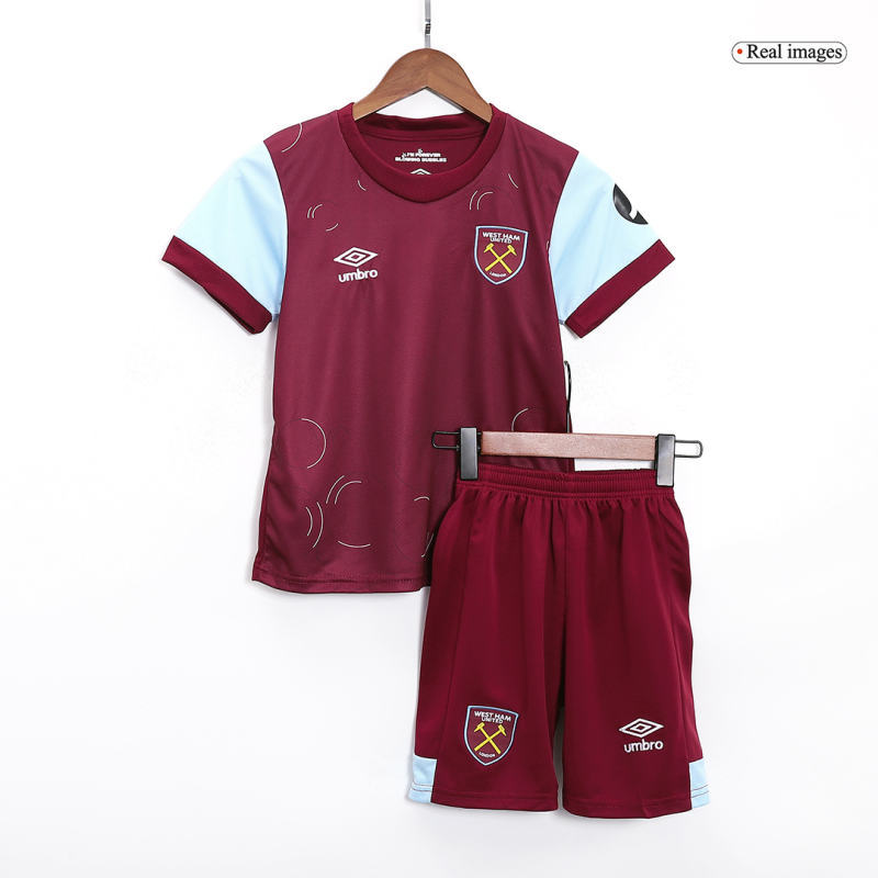 Kids West Ham United Home Kit Shirt+Shorts 2023/24