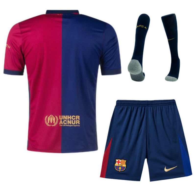 Barcelona Home Full Kit(Jersey+Shorts+Socks) 2024/25