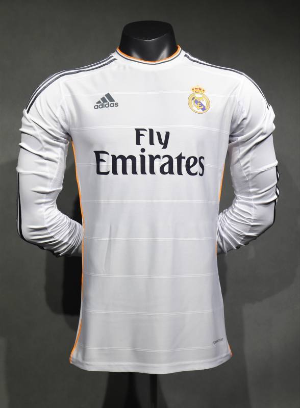 Retro Real Madrid Home Long Sleeve Player Edition 2013/14