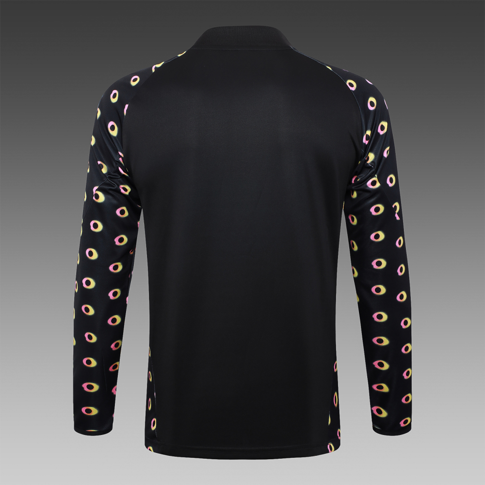 2024/2025 Juventus Half-Pull Training Wear Black Football Shirt