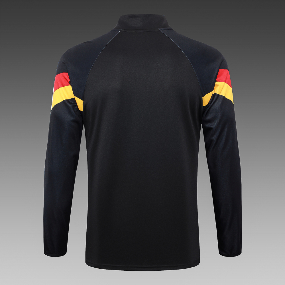 2024/2025 Germany Half-Pull Training Wear Black Football Shirt Kids Size