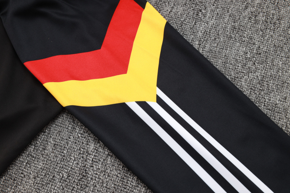 2024/2025 Germany Half-Pull Training Wear Black Football Shirt Kids Size
