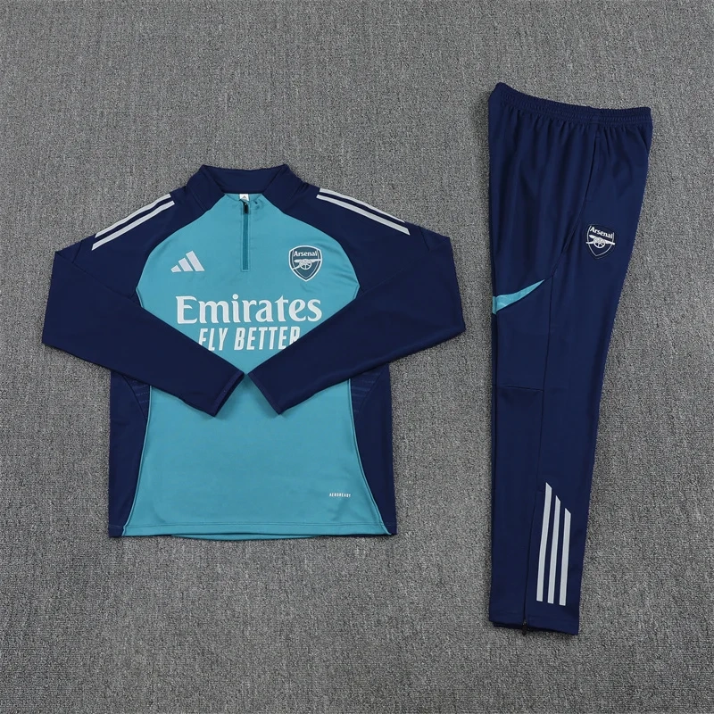 2025/2026 Arsenal Half-Pull Training Suit Football Shirt 1:1 Thai Quality Set