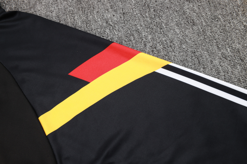 2024/2025 Germany Half-Pull Training Wear Black Football Shirt Kids Size