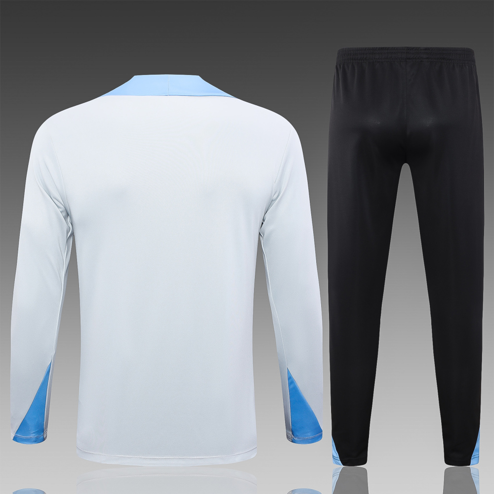 2024/2025 Tottenham Hotspur Half-Pull Training Wear Light Gray Football Shirt