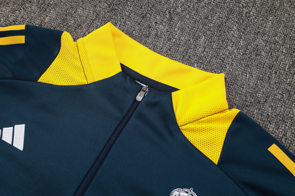 2024/2025 Real Madrid Half-Pull Training Wear Football Shirt Kids Size