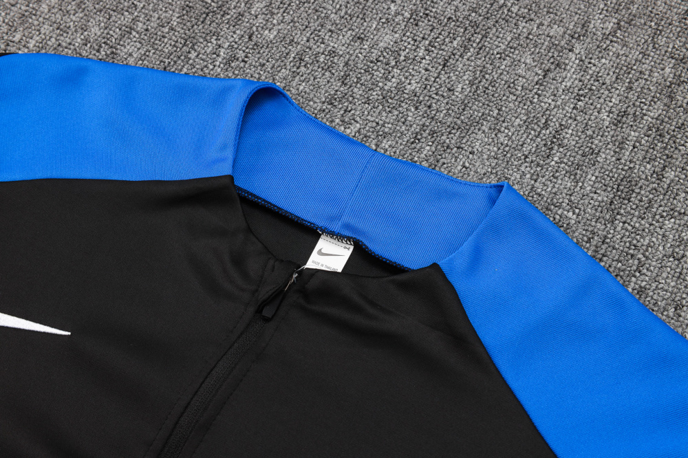 2024/2025 Inter Milan Half-Pull Training Wear Black Football Shirt