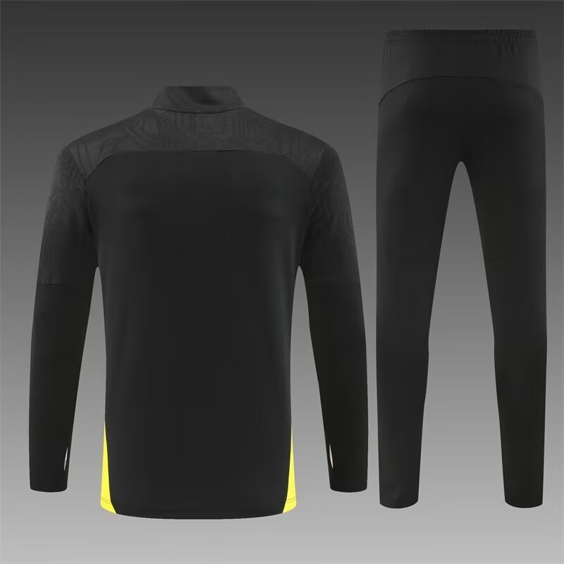 2024/2025 Dortmund Half-Pull Training Wear Black Football Shirt