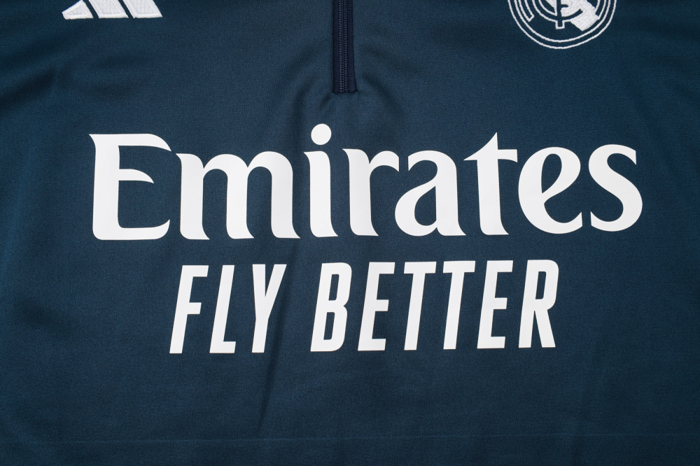 2024/2025 Real Madrid Half-Pull Training Wear Football Shirt Kids Size