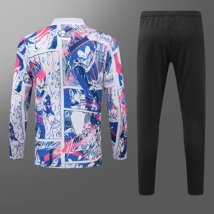 2024 Japan Half-Pull Training Suit White Football Shirt 1:1 Thai Quality Set