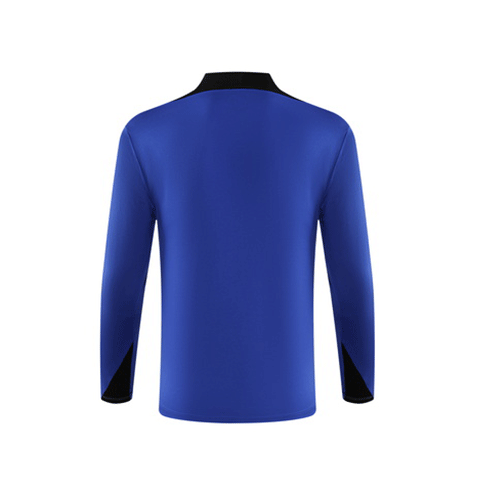2024/2025 Barcelona Half-Pull Training Wear Blue Football Shirt Kids Size