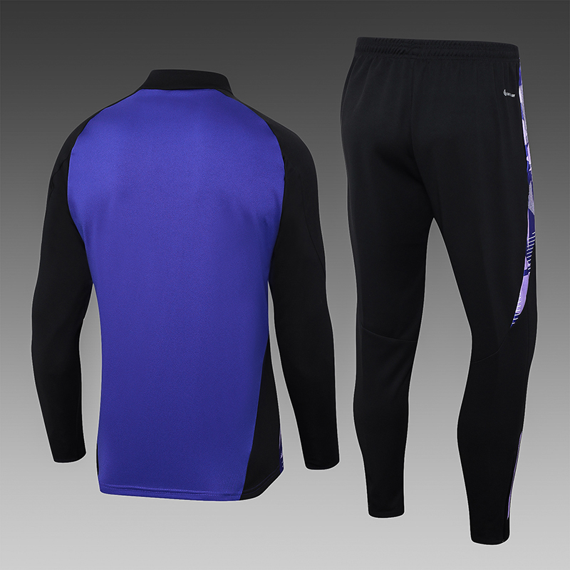 2024 Germany Half-Pull Training Suit Purple Football Shirt 1:1 Thai Quality Set