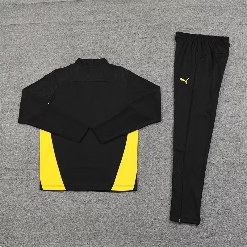 2024/2025 Dortmund Half-Pull Training Wear Black Football Shirt