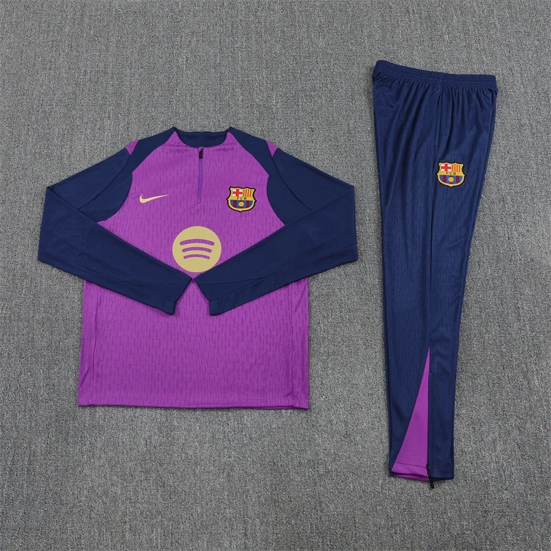 2025/2026 Barcelona Half-Pull Training Suit Football Shirt 1:1 Thai Quality Set