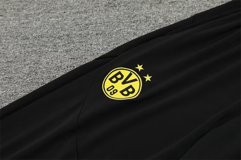 2024/2025 Dortmund Half-Pull Training Wear Black Football Shirt