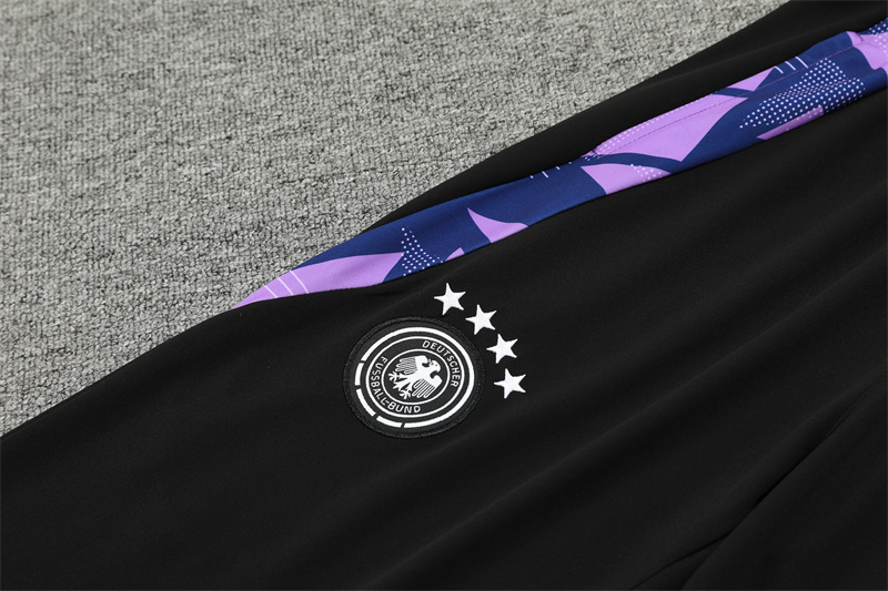 2024/2025 Germany Half-Pull Training Wear Purple Football Shirt Kids Size