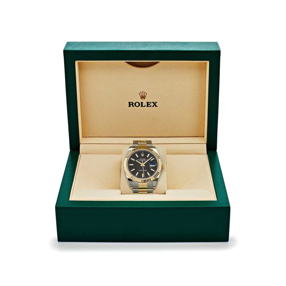 2025 Watch Datejust 126333 Yellow Gold Stainless Steel Black Dial Oyster