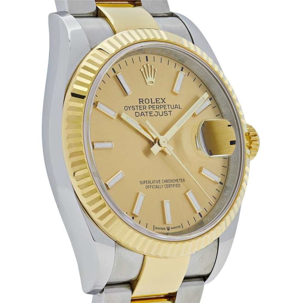 2025 Watch Datejust 126333 Stainless Steel Yellow Gold Champagne Dial Oyster