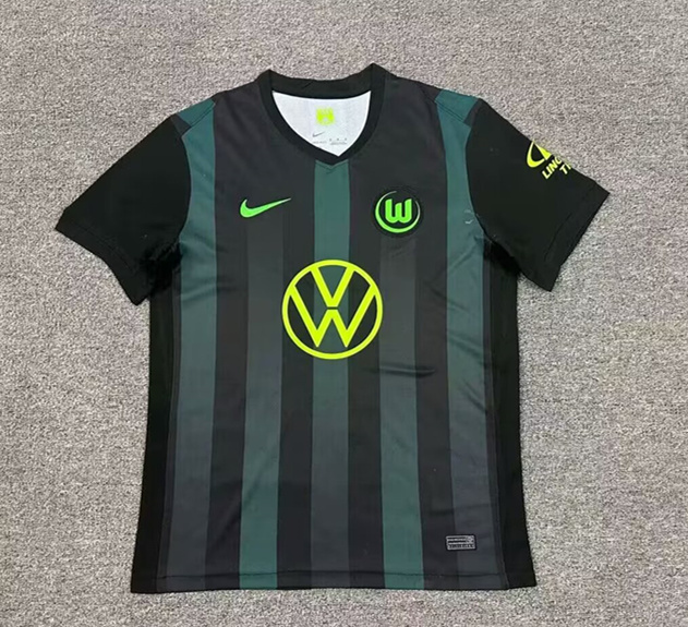 2024-2025 Wolfsburg Away Dark Green Thailand Soccer Jersey AAA-0377